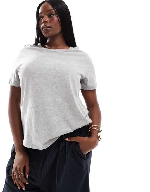 ASOS DESIGN Curve - Ultimate - Lot de 3 t-shirts ras de cou en coton mélangé - Économie - MULTI, 2 de 4