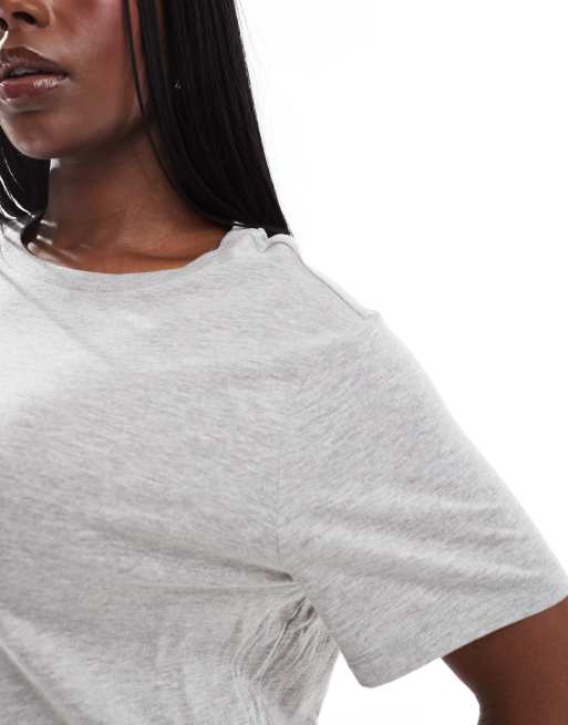 ASOS DESIGN Curve - Ultimate - Lot de 3 t-shirts ras de cou en coton mélangé - Économie - MULTI, 3 de 4