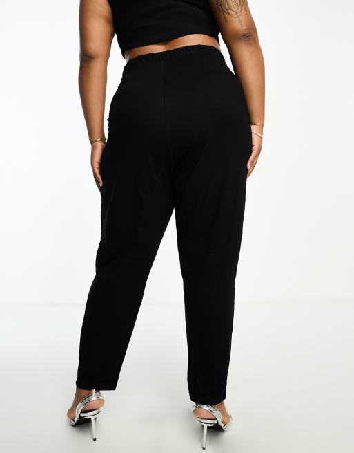 ASOS DESIGN Curve ultimate peg trouser in black ASOS