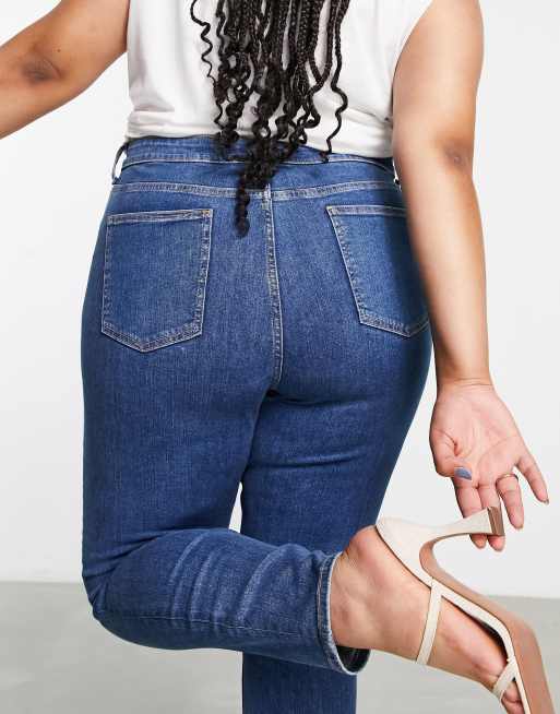 ASOS DESIGN Curve ultimate skinny jeans in authentic mid blue, 3 of 4