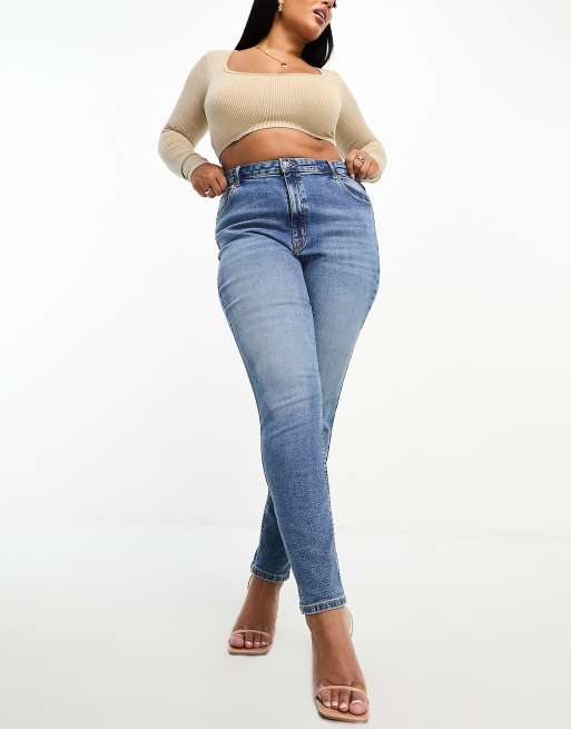 ASOS DESIGN Curve ultimate skinny jeans in blue