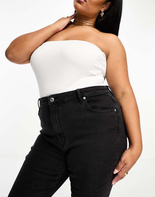 ASOS DESIGN Curve ultimate skinny jeans in washed black, 4 of 5
