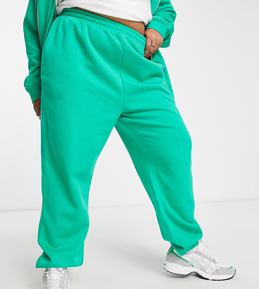 ASOS DESIGN Curve ultimate sweatpants in green-Multi