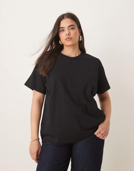 ASOS DESIGN Curve ultimate - T-shirt girocollo nera