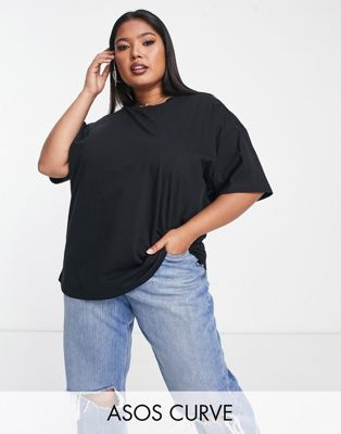 ASOS DESIGN Curve ultimate t-shirt with crew neck in black