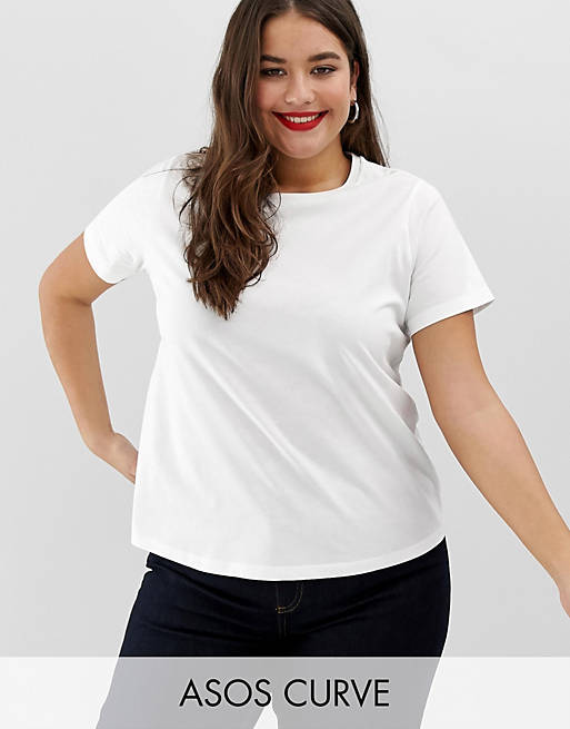 ASOS DESIGN Curve ultimate t-shirt with crew neck in white