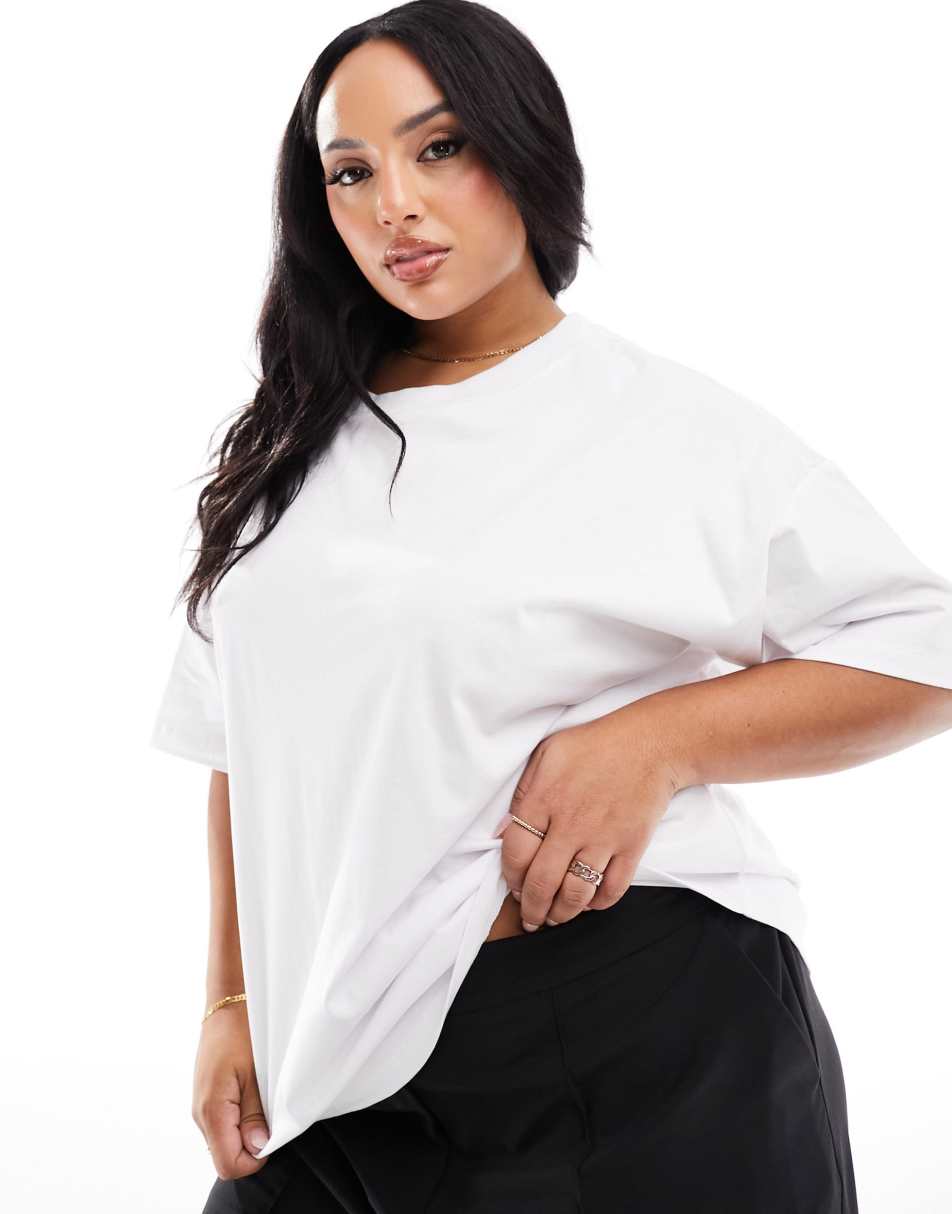 ASOS DESIGN Curve ultimate t-shirt with crew neck in White