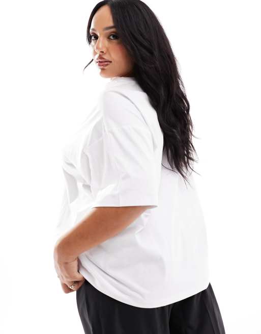 ASOS DESIGN Curve ultimate t-shirt with crew neck in White, 4 of 4