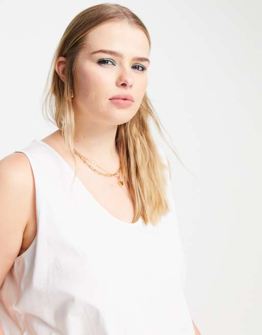 Asos white tank sales top