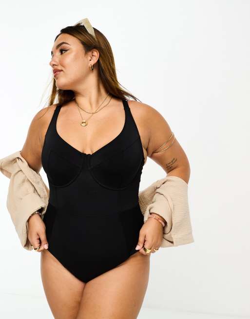 Asos plus size store swimwear