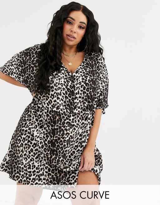 Asos curve shop leopard dress