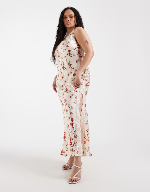 red and cream maxi dress ASOS - - Women - Nylon/Cotton/Viscose/Lyocell/Polyester - 14 US Color:Stipple Dot HOBBS Powder Light Blue 0119 Floral maxi Its the kind of