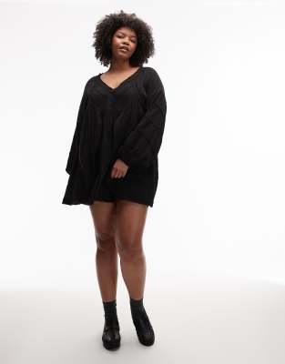 asos black smock dress ASOS DESIGN parachute mini smock dress with puffed sleeve & ruffle detail  in black
