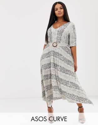 asos snake print dress