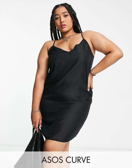 ASOS Maternity ASOS DESIGN Maternity V-neck mini slip dress in