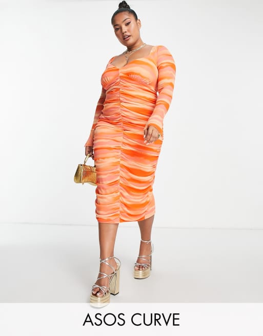 Asos dresses outlet orange