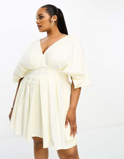 Plus size short clearance white dresses for graduation