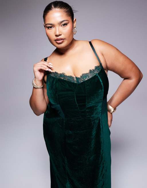 chinese dress ladies Ice Green Lace with Embroidery Satin Kaftan for Plus Size Women main image 1