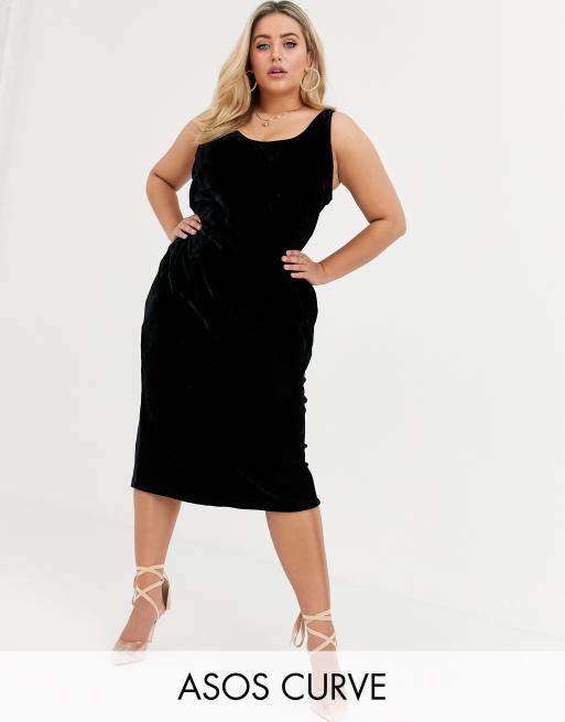 Asos curve hotsell velvet dress