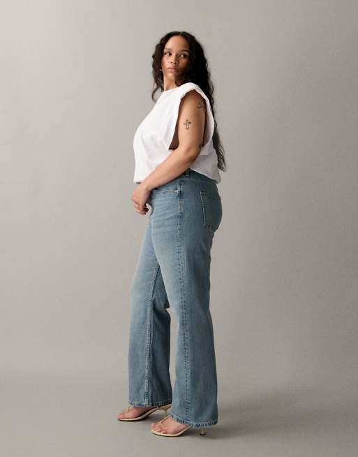 ASOS DESIGN Curve – Vintagetvättade jeans med raka ben och bekväm stretch, 2 av 7