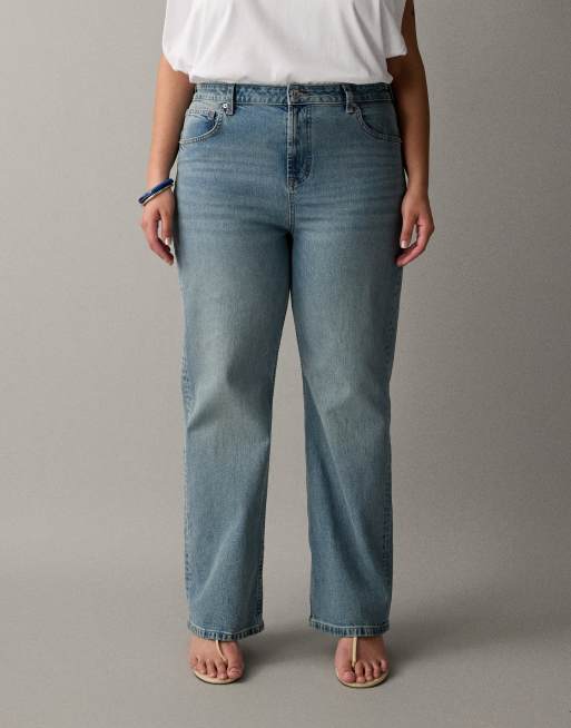 ASOS DESIGN Curve – Vintagetvättade jeans med raka ben och bekväm stretch, 3 av 7