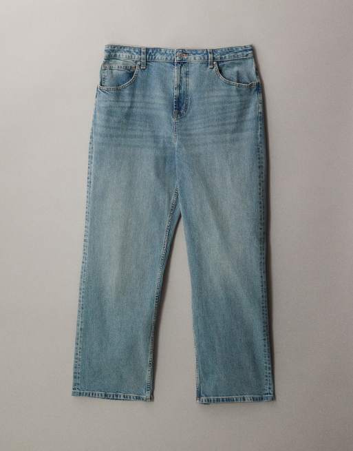ASOS DESIGN Curve – Vintagetvättade jeans med raka ben och bekväm stretch, 5 av 7