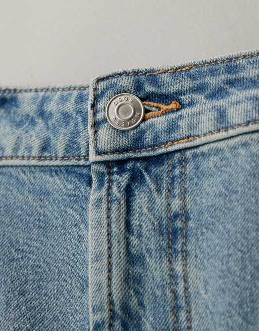 ASOS DESIGN Curve – Vintagetvättade jeans med raka ben och bekväm stretch, 6 av 7