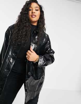 Vinyl jacket asos