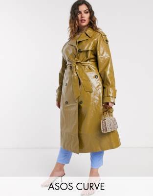 asos curve trench coat