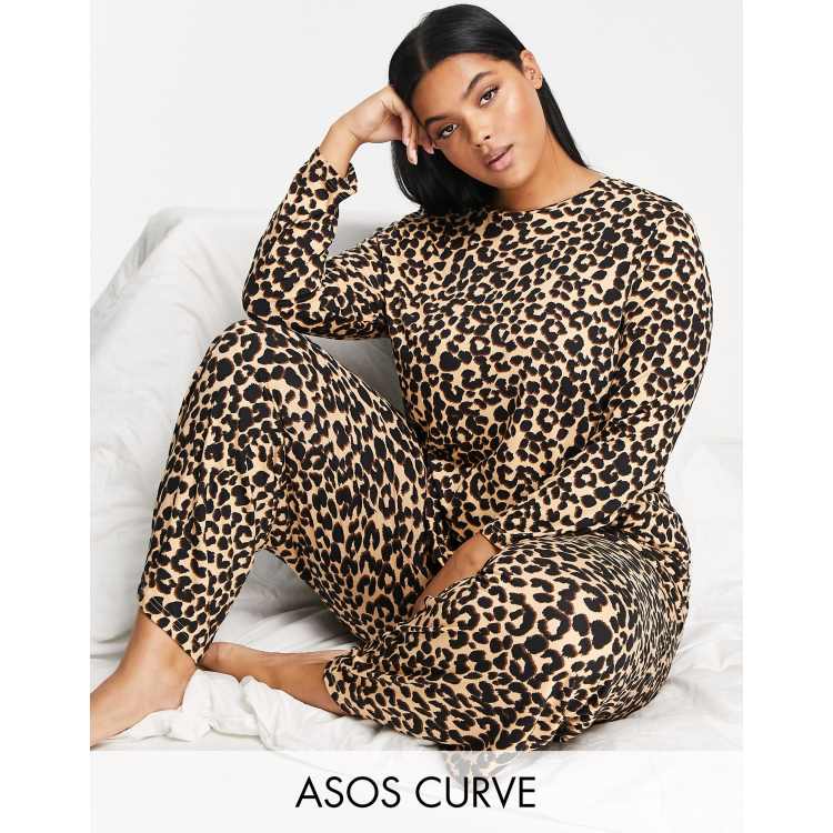 Asos leopard pyjamas sale