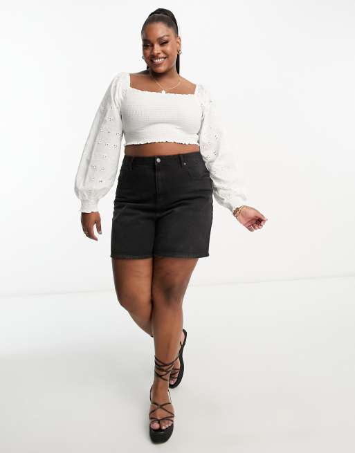 ASOS DESIGN Curve – Vit, skir topp med broderier, 2 av 4