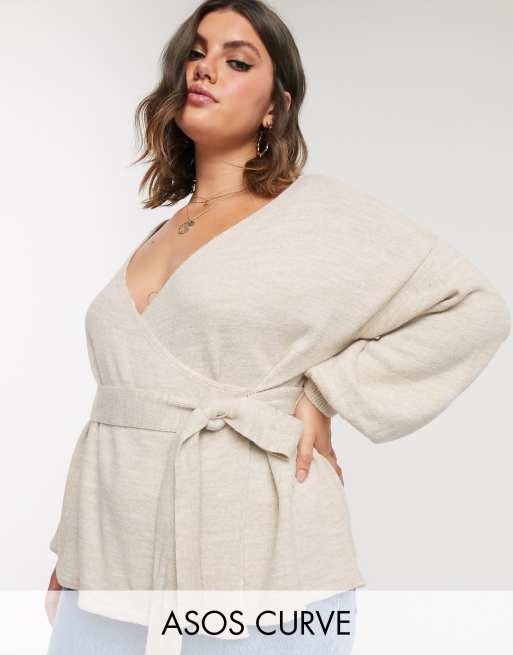 asos wrap sweater