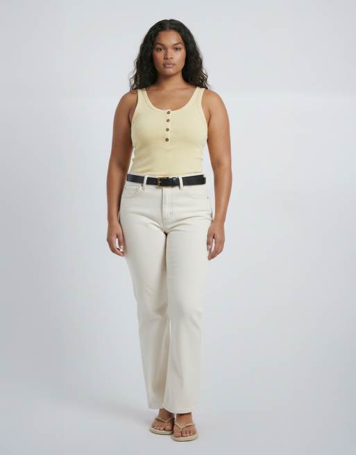 ASOS DESIGN CURVE waist and hip belt in black with antique gold buckle, 8 of 10