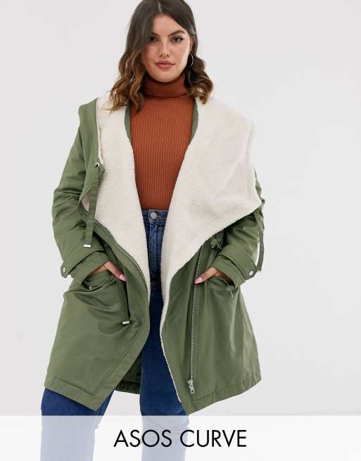 Asos waterfall parka sale