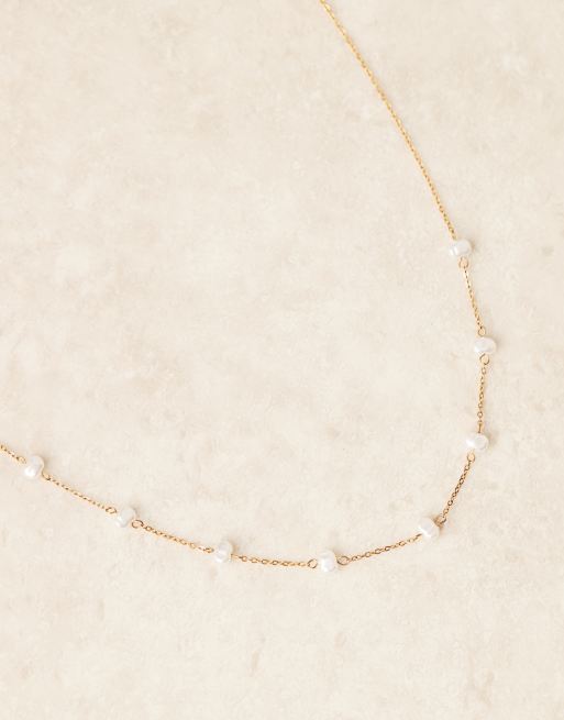 ASOS DESIGN Curve waterproof stainless steel necklace with