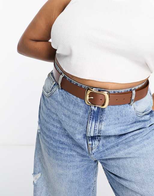 ASOS CURVE Wide Elastic Waist Belt