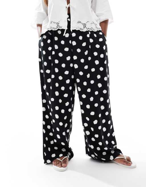 ASOS DESIGN Curve – Wciągane spodnie w groszki, 5 z 5