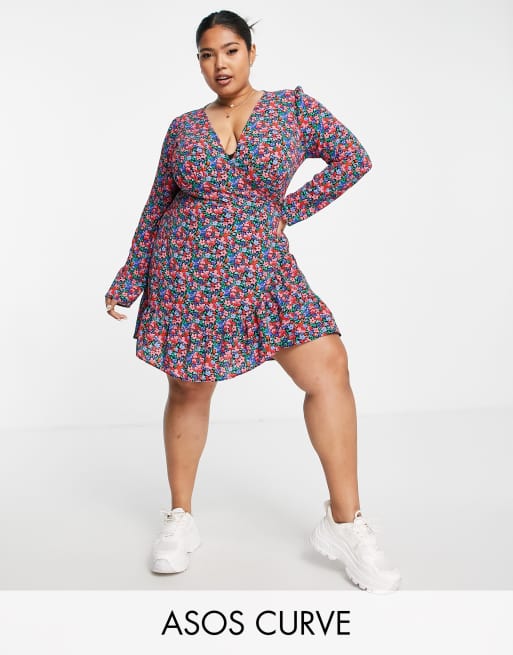 Asos curve shop wrap dress