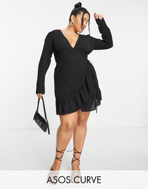 Asos curve outlet black dresses