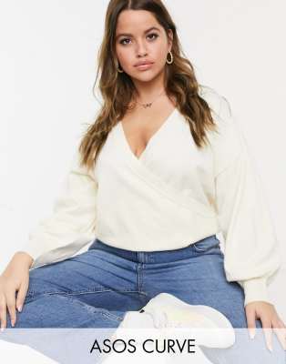 asos wrap jumper