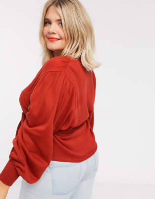 asos wrap jumper