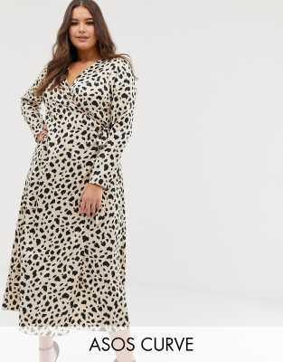 curve leopard print dress