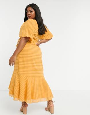 asos curve wrap dress