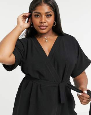 asos curve wrap dress