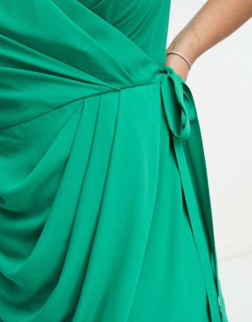 Ralph lauren best sale green wrap dress