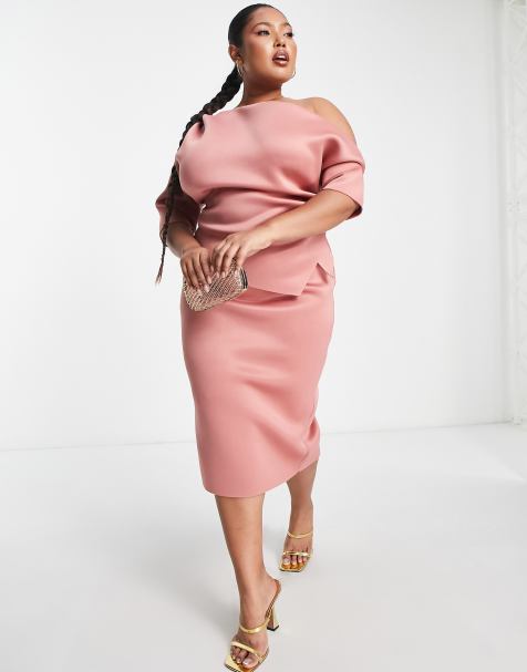 Rose colored shop plus size dress