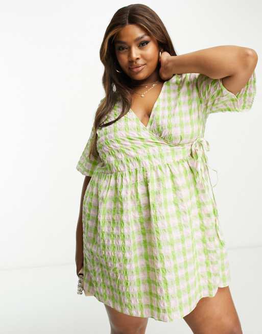 Asos curve wrap outlet dress