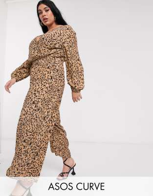 leopard print jumpsuit asos