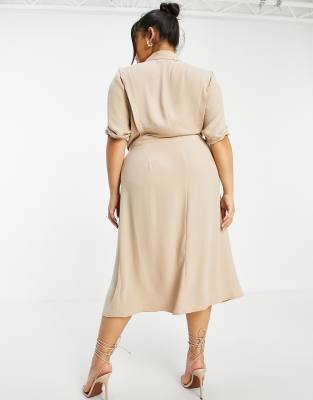 asos curve wrap dress