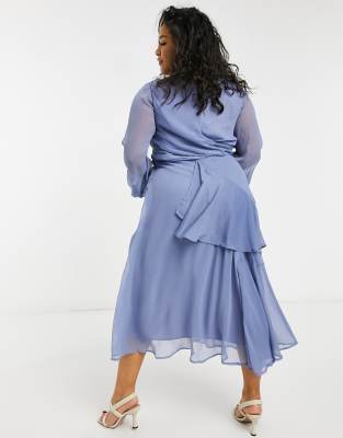 asos curve wrap dress